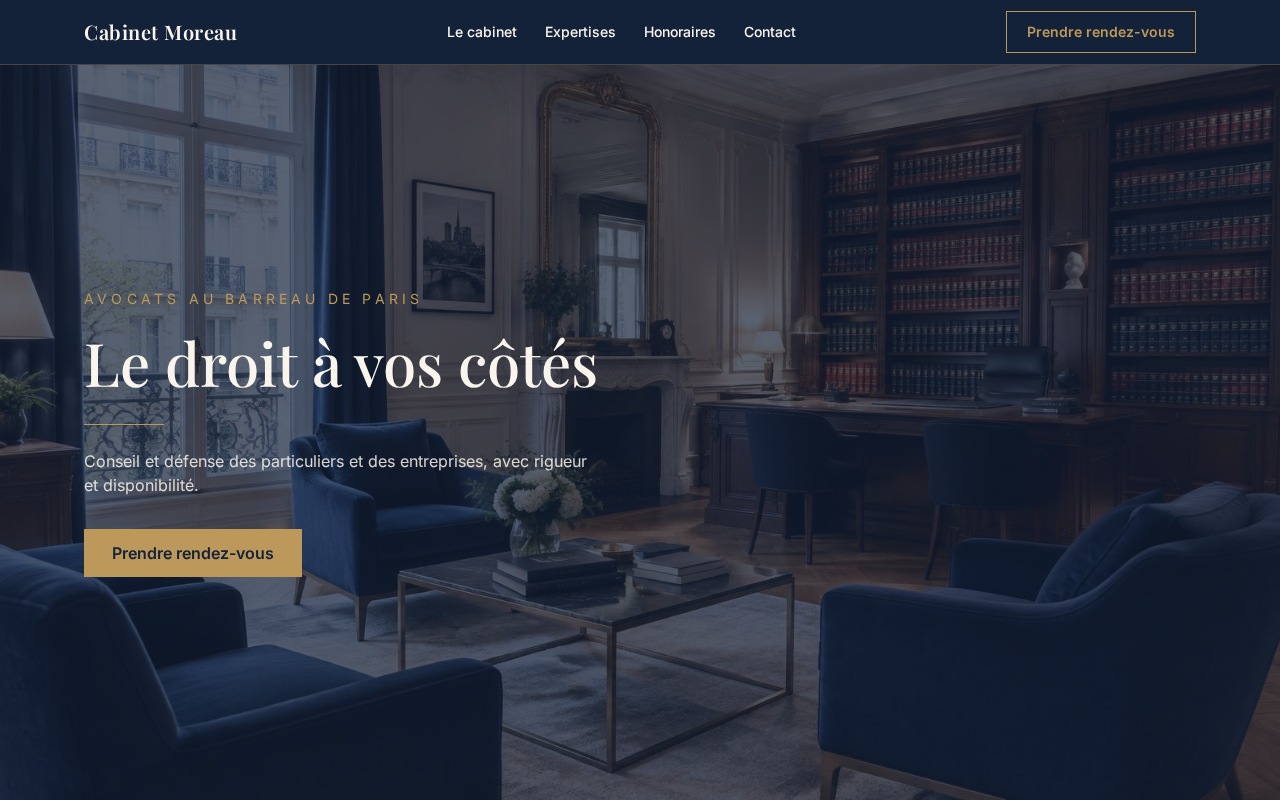 Aperçu du template Avocat / Cabinet